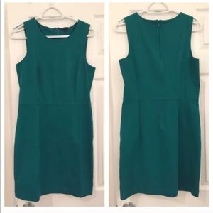 Theory Green Teal Shift Dress